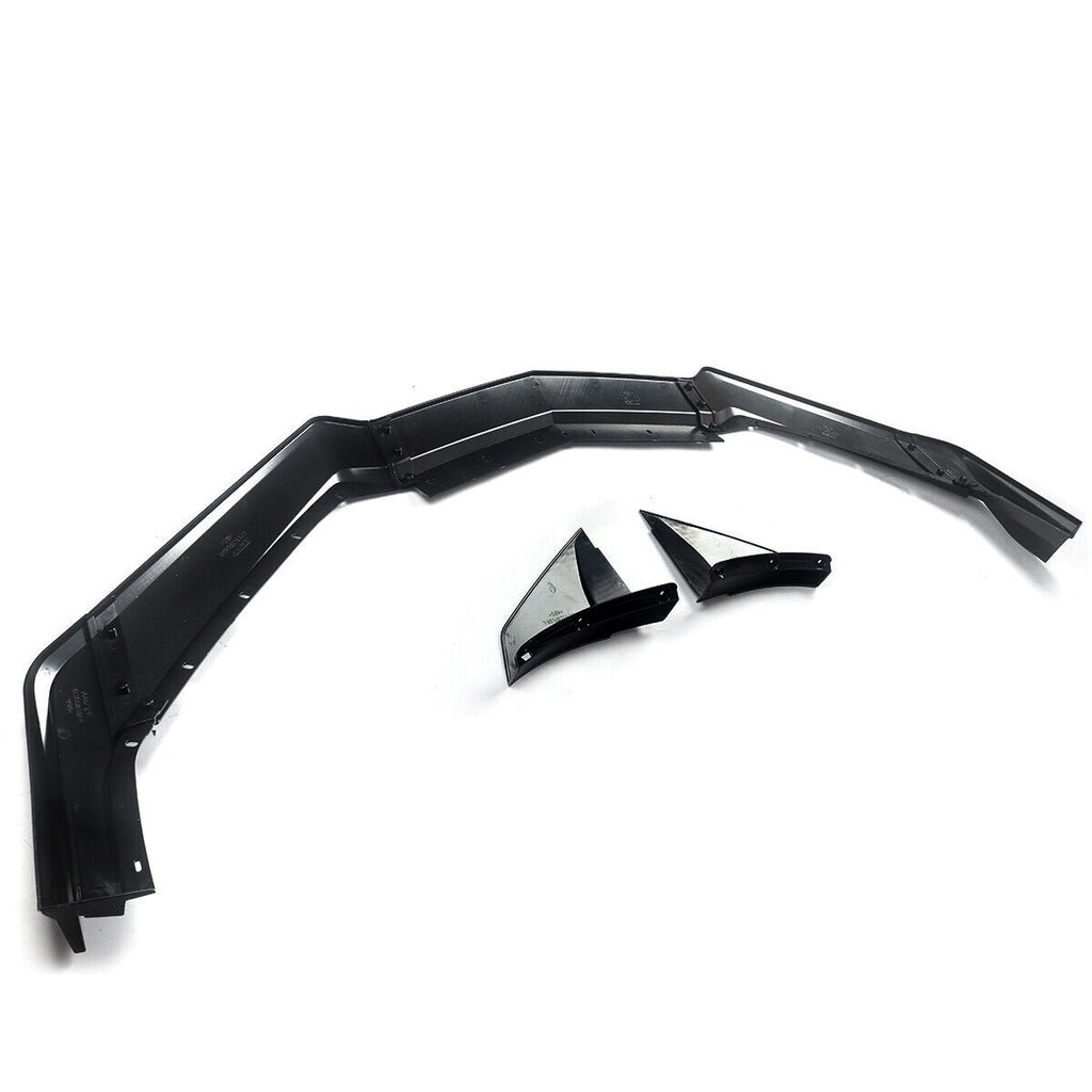 Front Lip Compatible with 2021 2022 2023 Corvette C8 Z51 ZR1 Style STG 3 Winglet Front Bumper Chin Lip Splitter ABS 7PCS Gloss Black