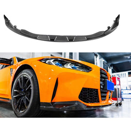 Front Lip Compatibility with 2021-2024 G80 M3 G82 G83 M4 Front Splitter Bumper Chin Lip Spoiler Carbon Fiber