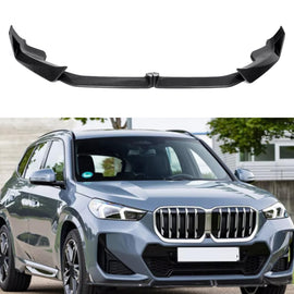 For 2022-2024 X1 U11 M Sport MP Style Front Bumper Chin Diffuser Lip Air Dam Splitter Spoiler (Carbon Fiber Style)