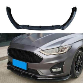 Front Lip Compatibility with Fusion/Mondeo 2019-2020 Front Bumper Lip Splitter Spoiler Bodykit Gloss Black