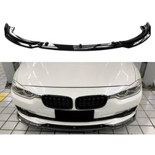 Load image into Gallery viewer, Front Lip Compatibility with 2013-2018 3 Series F30 F35 320i 325i 328i 335i Base Model Front Bumper Diffuser Chin Lip Splitter Trim Protection Spoiler Kit 3PCS (Carbon Fiber Style)