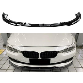 Front Lip Compatibility with 2013-2018 3 Series F30 F35 320i 325i 328i 335i Base Model Front Bumper Diffuser Chin Lip Splitter Trim Protection Spoiler Kit 3PCS (Carbon Fiber Style)