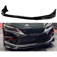 Load image into Gallery viewer, Front Lip Compatibility with 2022-2024 Civic Yofer Style Front Bumper Chin Lip Splitter Spoiler Kit Black
