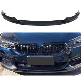 Front Lip Compatibility with 2017-2020 5 Series G30 G31 M Sport Front Bumper Diffuser Chin Lip Splitter Spoiler Kit 3PCS (Carbon Fiber Style)