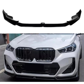 For 2022-2024 X1 U11 M Sport MP Style Front Bumper Chin Diffuser Lip Air Dam Splitter Spoiler (Gloss Black)