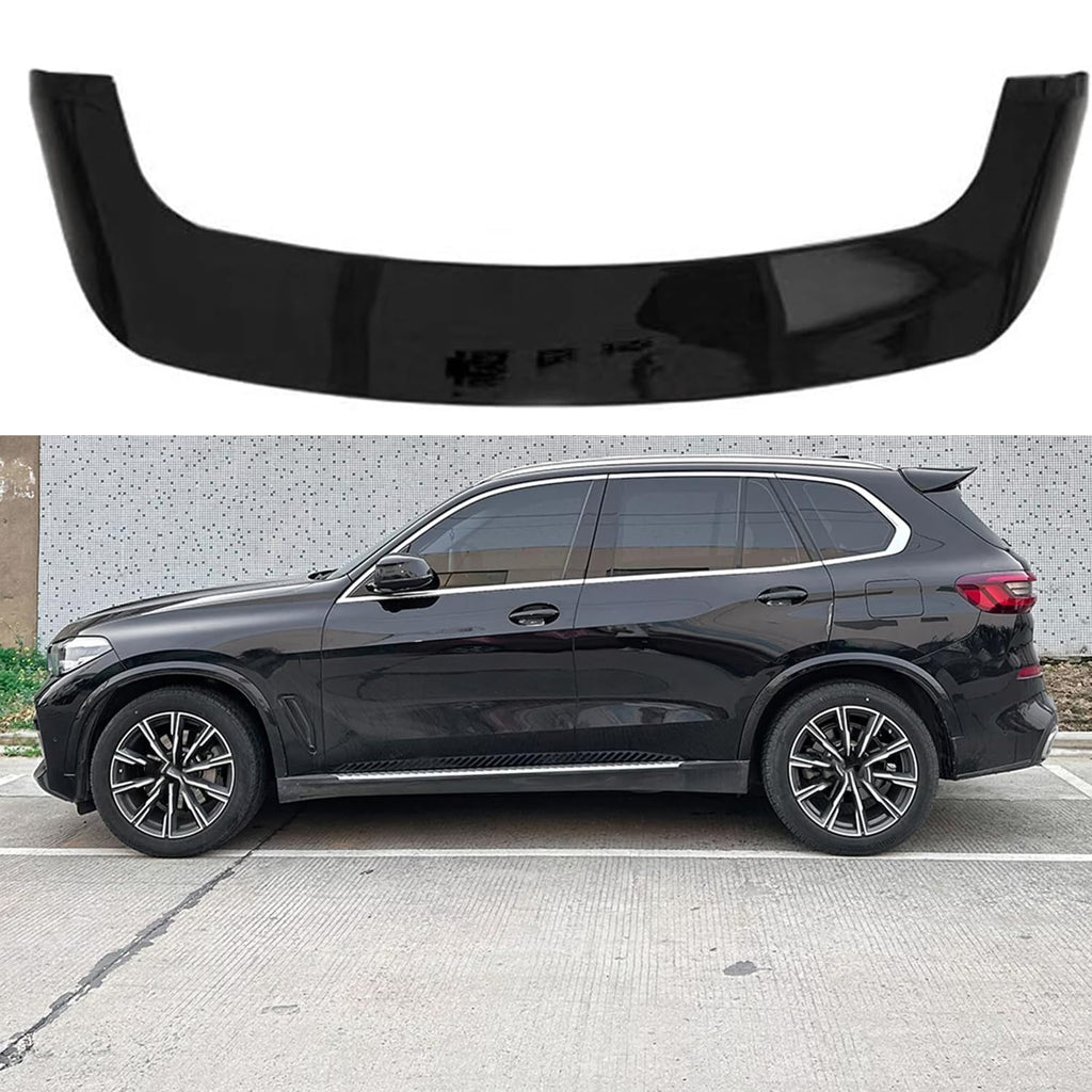Rear Roof Spoiler Compatibility with 2019-2023 X5 G05 M Sport Rear Trunk Spliter Wing Lid Gloss Black