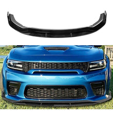 Load image into Gallery viewer, Front Lip Compatibility with 2020-2023 Charger SRT Hellcat Scat Widebody Front Bumper Chin Lip Spoiler Splitter Glossy Black