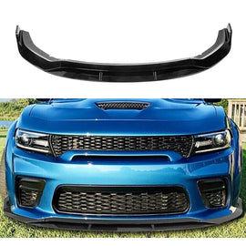 Front Lip Compatibility with 2020-2023 Charger SRT Hellcat Scat Widebody Front Bumper Chin Lip Spoiler Splitter Glossy Black