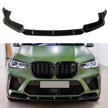 Load image into Gallery viewer, Front Lip Compatibility with 2019-2022 F95 X5M M Sport Front Bumper Lower Valance Chin Lip Splitter Spoiler Kit (Gloss Black)