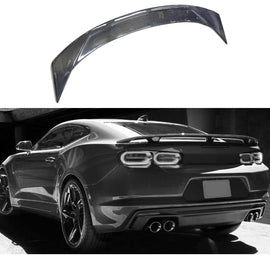 Spoiler Compatibility with 2016-2023 Camaro LS LT1 LT SS RS ZL1 Style Rear High Wing Trunk Lid Carbon Fiber