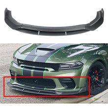 Load image into Gallery viewer, Front Lip Compatibility with 2020-2023 Charger SRT Hellcat Scat Widebody Front Bumper Chin Lip Spoiler Splitter Carbon Fiber