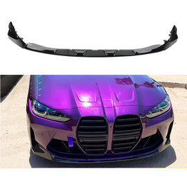 Front Lip Compatibility with 2021-2024 G80 M3 G82 G83 M4 Front Splitter Bumper Chin Lip Spoiler Gloss Black