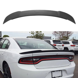Rear Spoiler Compatibility with 2011-2022 Charger SRT GT SXT RT SE Daytona Pursuit Hellcat Style Trunk Spoiler Rear Wing Spoiler Lip Matte Black