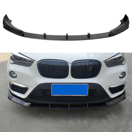 For 2016-2021 X1 F48 F49 Base Model Front Bumper Chin Diffuser Lip Air Dam Splitter Spoiler (Carbon Fiber Style)