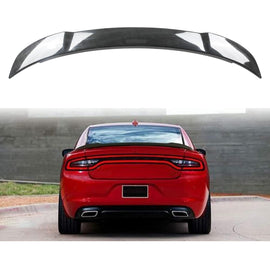 Rear Spoiler Compatibility with 2011-2022 Charger SRT GT SXT RT SE Daytona Pursuit Hellcat Style Trunk Spoiler Rear Wing Spoiler Lip Carbon Fiber