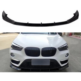 For 2016-2021 X1 F48 F49 Base Model Front Bumper Chin Diffuser Lip Air Dam Splitter Spoiler (Gloss Black)