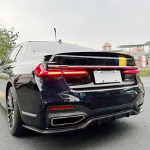 Load image into Gallery viewer, Rear Diffuser Compatibility with 2019-2022 7 Series G11 G12 M Sport Rear Bumper Chin Diffuser Kit Spoiler Splitter (Carbon Fiber Style)
