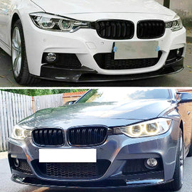 Front Lip Compatibility with 2012-2018 3 Series F30 320i 328d 330i 340i M Sport Front Bumper Chin Lip Spoiler Splitter ABS Gloss Black