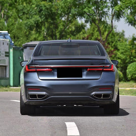 Rear Spoiler Compatibility with 2016-2022 7 Series G11 G12 740i 750i MP Style Rear Trunk Wing Lid Spliter (Gloss Black)