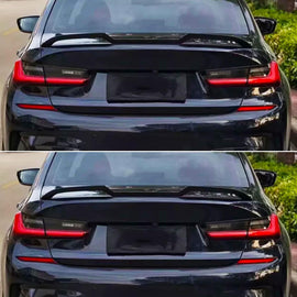 Rear Spoiler Compatibility with 2020-2023 4 Series G22 Coupe & G82 M4 M440i 430i V Style Rear Highkick Trunk Wing Lid Spliter (Carbon Fiber Style)