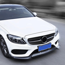 Load image into Gallery viewer, Front Lip Compatibility with 2015-2018 C Class W205 AMG Sport Models Front Bumper Chin Lip Splitter Spoiler Gloss Black