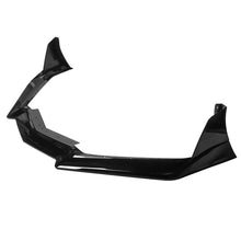 Load image into Gallery viewer, Front Lip Compatible with 2021 2022 2023 Corvette C8 Z51 ZR1 Style STG 3 Winglet Front Bumper Chin Lip Splitter ABS 7PCS Gloss Black