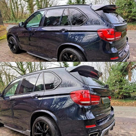 Rear Roof Spoiler Compatibility with 2014-2018 F15 F85 X5 X5M Rear Trunk Spliter Wing Lid (Carbon Fiber Style)