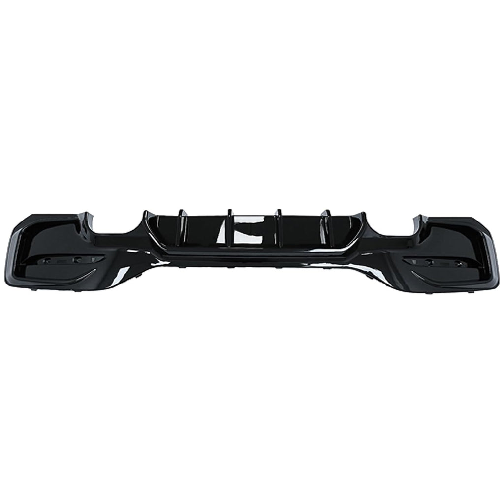 Rear Diffuser Compatibility with 2015-2019 1 Series F20 F21 M Sport Rear Bumper Chin Diffuser Lip Kit Spoiler Splitter (2015-2019, Gloss Black (0-0))