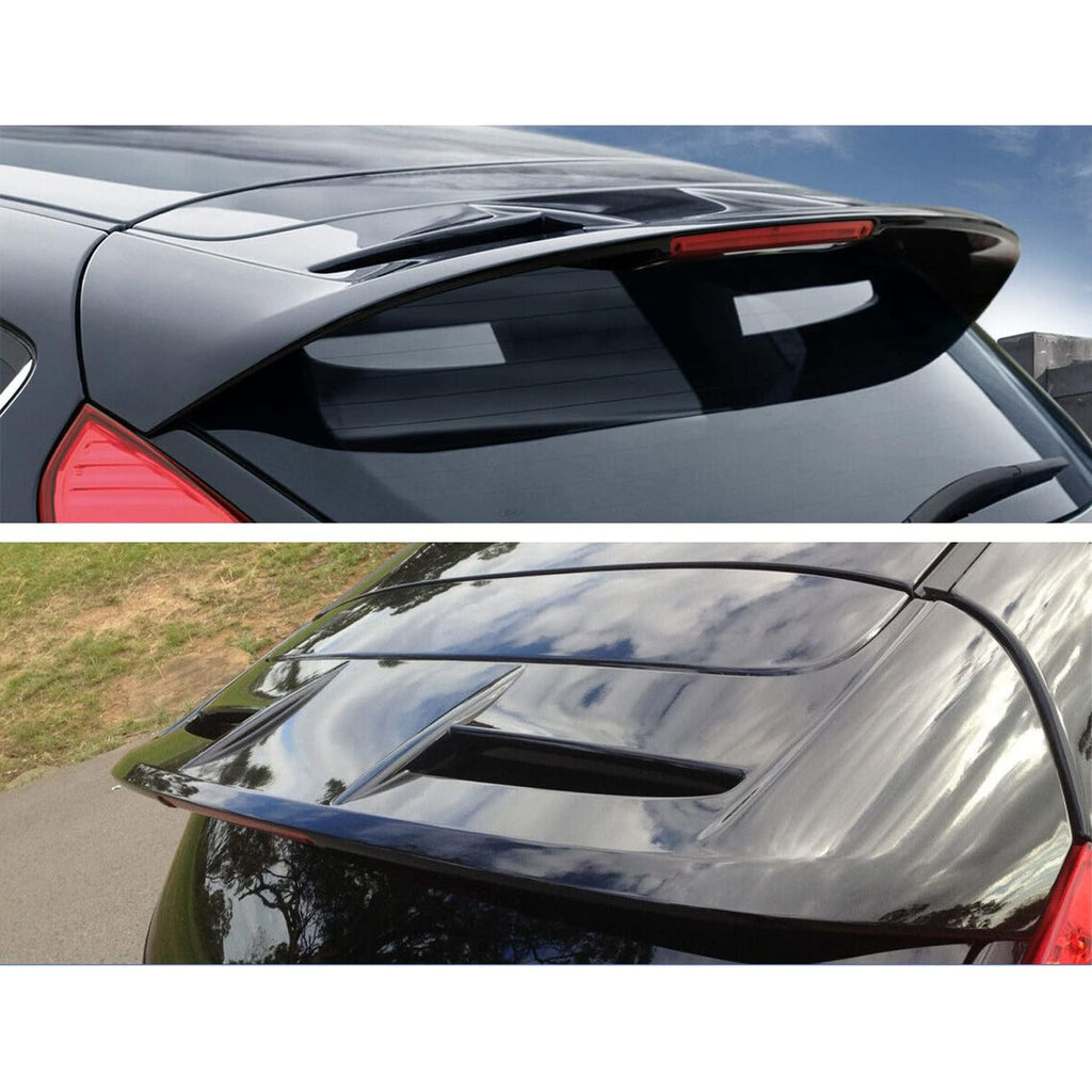 Compatibility with 2009-2018 Fiesta ST Style Roof Spoiler Rear Window Boot Roof Spoiler Wing Rear Spoiler Gloss Black