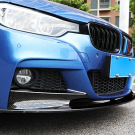 Front Lip Compatibility with 2012-2018 3 Series F30 320i 328d 330i 340i M Sport Front Bumper Chin Lip Spoiler Splitter ABS Carbon Fiber