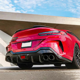 For 2019-2023 8 Series G14 G15 2 Door Rear Trunk Spliter Wing Lid (Carbon Fiber Style)