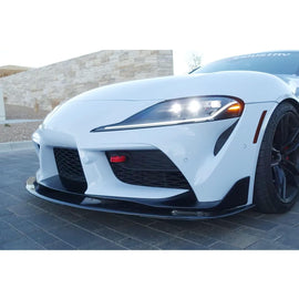 Front Lip Compatibility with 2020-2022 Supra GR A90 A91 Front Splitter Bumper Chin Lip Carbon Fiber Style