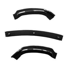 Front Lip Compatibility with 2013-2018 3 Series F30 F35 320i 325i 328i 335i Base Model Front Bumper Diffuser Chin Lip Splitter Trim Protection Spoiler Kit 3PCS (Carbon Fiber Style)