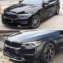Load image into Gallery viewer, Front Lip Compatibility with 2017-2020 5 Series G30 G31 M Sport Front Bumper Diffuser Chin Lip Splitter Spoiler Kit 3PCS (Gloss Black)