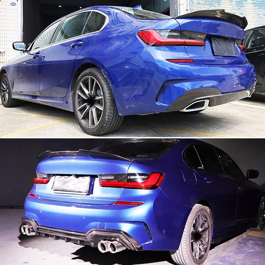 Rear Spoiler Compatibility with 2007-2013 1 Series E82 125i 128i 135i Coupe PSM Style Rear Trunk Spoiler Wing Lid Splitter Bodykit ABS (Carbon Fiber)