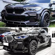 Load image into Gallery viewer, Front Lip Compatibility with 2020-2023 X6 G06 M Sport Front Bumper Lower Valance Chin Lip Splitter Spoiler Kit 4PCS (Gloss Black)