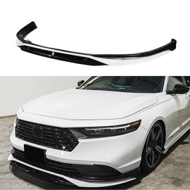 Front Bumper Lip Compatibility with 2023-2024 Accord 11th Front Diffuser Chin Lip Splitter Spoiler BodyKit (Pearl White Black)