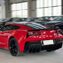 Load image into Gallery viewer, Rear Diffuser Compatibility with 2014-2019 Corvette C7 | Z06 Stage 3 Rear Bumper Chin Diffuser Kit Spoiler Splitter Gloss Black