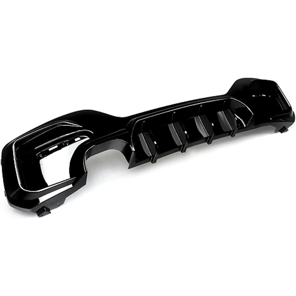 Rear Diffuser Compatibility with 2015-2019 1 Series F20 F21 M Sport Rear Bumper Chin Diffuser Lip Kit Spoiler Splitter (2015-2019, Gloss Black (00-))