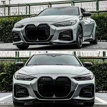 Load image into Gallery viewer, Front Lip Compatibility with 2020-2022 4 Series G22 G23 420i 430i M Sport AC Style Front Bumper Chin Lip Splitter Spoiler Kit Gloss Black