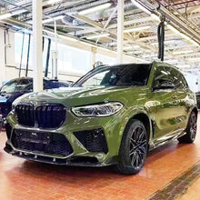 Load image into Gallery viewer, Front Lip Compatibility with 2019-2022 F95 X5M M Sport Front Bumper Lower Valance Chin Lip Splitter Spoiler Kit (Gloss Black)
