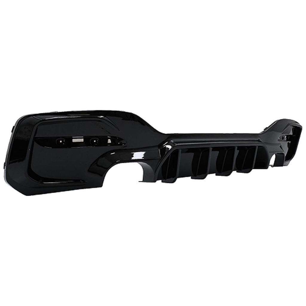 Rear Diffuser Compatibility with 2015-2019 1 Series F20 F21 M Sport Rear Bumper Chin Diffuser Lip Kit Spoiler Splitter (2015-2019, Gloss Black (0-0))