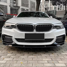 Load image into Gallery viewer, Front Lip Compatibility with 2017-2020 5 Series G30 G31 M Sport Front Bumper Diffuser Chin Lip Splitter Spoiler Kit 3PCS (Gloss Black)