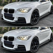 Load image into Gallery viewer, Front Lip Compatibility with 2011-2015 1 Series F20 F21 M Sport Front Bumper Chin Lip Splitter Spoiler Kit Gloss Black