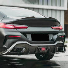 Load image into Gallery viewer, Rear Diffuser Compatibility with 2019-2023 8 Series G16 M Sport 4 Door Rear Bumper Chin Diffuser Kit Spoiler Splitter with Light (Carbon Fiber Style)