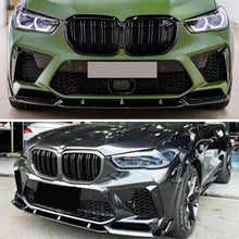 Load image into Gallery viewer, Front Lip Compatibility with 2019-2022 F95 X5M M Sport Front Bumper Lower Valance Chin Lip Splitter Spoiler Kit (Gloss Black)