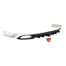 Load image into Gallery viewer, Rear Lip Compatibility with 2018-2022 Accord 10th Rear Bumper Chin Lip with W/LED Brake Light + White Corner Apron Spats Gloss Black Rear Diffuser