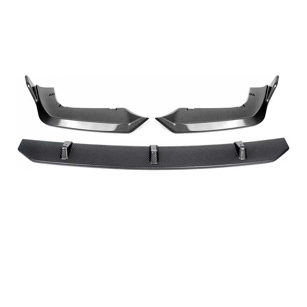 Front Lip Compatibility with 2019-2022 F95 X5M M Sport Front Bumper Lower Valance Chin Lip Splitter Spoiler Kit (Carbon Fiber Style)