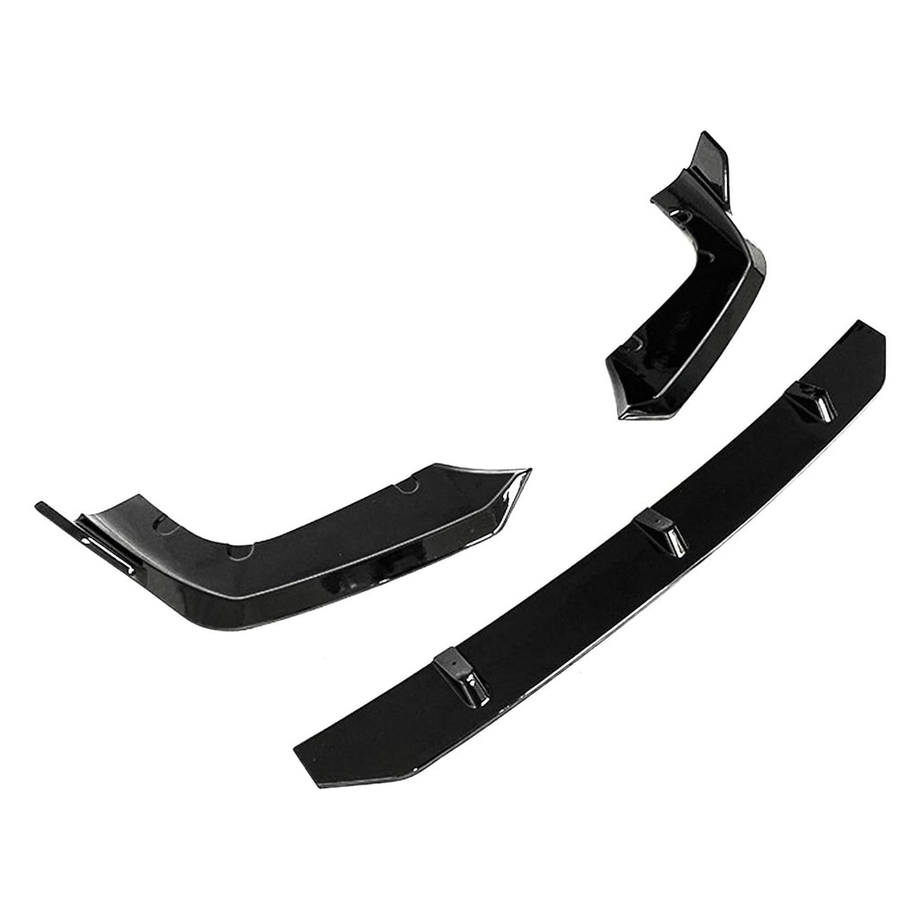 Front Lip Compatibility with 2019-2022 F95 X5M M Sport Front Bumper Lower Valance Chin Lip Splitter Spoiler Kit (Gloss Black)