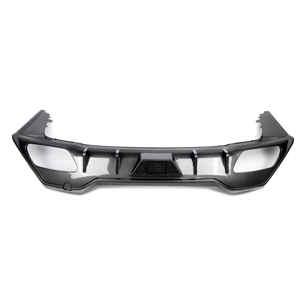 Rear Diffuser Compatibility with 2019-2023 8 Series G16 M Sport 4 Door Rear Bumper Chin Diffuser Kit Spoiler Splitter with Light (Carbon Fiber Style)